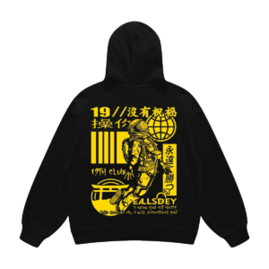 NUMBER NINETEEN HOODIE  -  BLACK